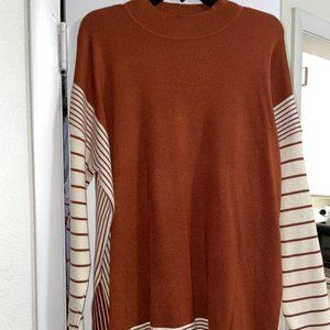 Orange and White Sweater